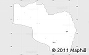 Silver Style Simple Map of EtsakoEa, single color outside