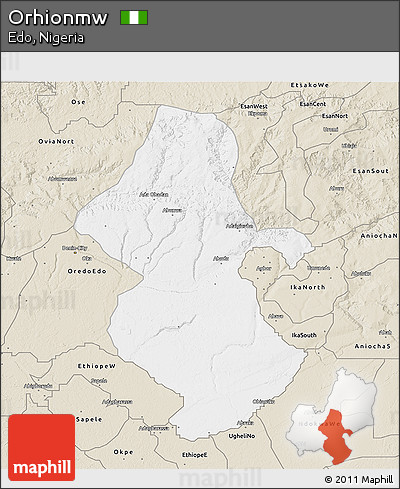 Classic Style 3D Map of Orhionmw