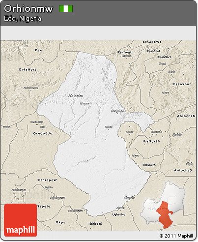 Classic Style 3D Map of Orhionmw