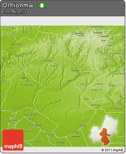 Physical 3D Map of Orhionmw