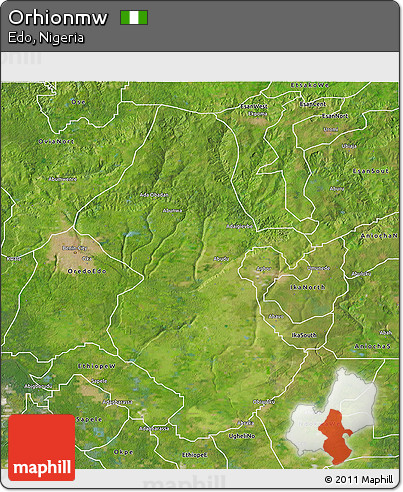 Satellite 3D Map of Orhionmw