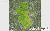 Satellite 3D Map of Orhionmw, semi-desaturated