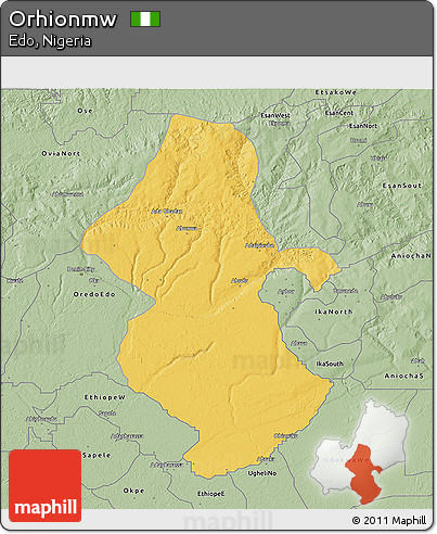 Savanna Style 3D Map of Orhionmw