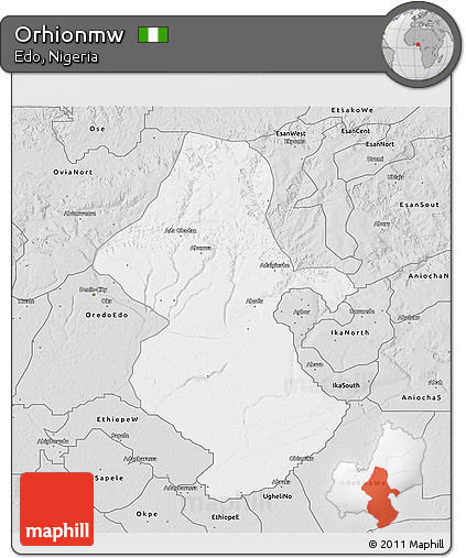 Silver Style 3D Map of Orhionmw