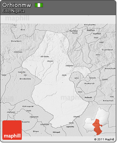Silver Style 3D Map of Orhionmw