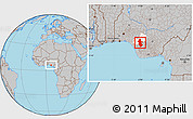 Gray Location Map of Orhionmw, highlighted parent region