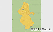 Savanna Style Map of Orhionmw, single color outside