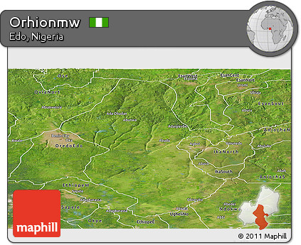 Satellite Panoramic Map of Orhionmw