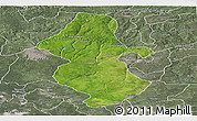Satellite Panoramic Map of Orhionmw, semi-desaturated