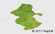 Satellite Panoramic Map of Orhionmw, single color outside