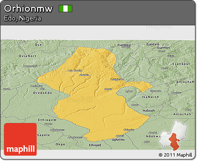Savanna Style Panoramic Map of Orhionmw