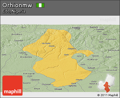 Savanna Style Panoramic Map of Orhionmw