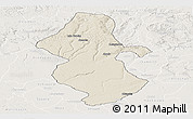 Shaded Relief Panoramic Map of Orhionmw, lighten