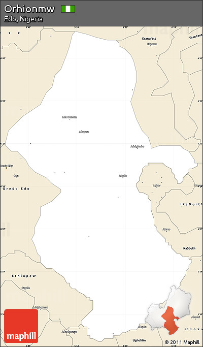 Classic Style Simple Map of Orhionmw