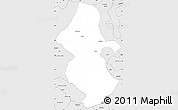 Silver Style Simple Map of Orhionmw