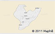 Classic Style 3D Map of OviaNort, single color outside