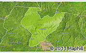 Physical 3D Map of OviaNort, satellite outside