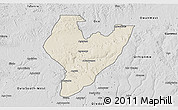 Shaded Relief 3D Map of OviaNort, desaturated