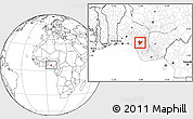 Blank Location Map of OviaNort, highlighted parent region