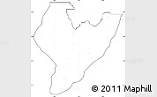 Blank Simple Map of OviaNort, cropped outside, no labels