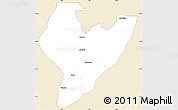 Classic Style Simple Map of OviaNort, single color outside