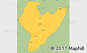 Savanna Style Simple Map of OviaNort, single color outside