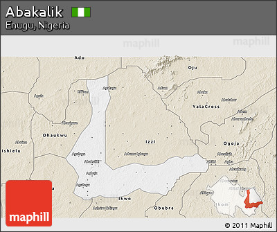 Classic Style 3D Map of Abakalik