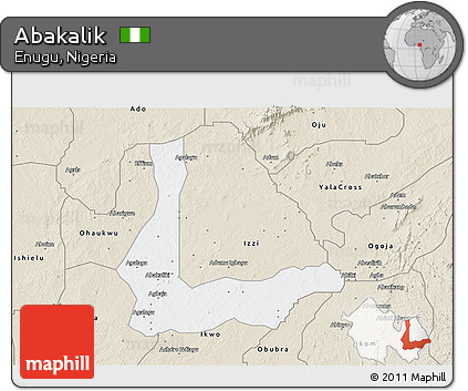 Classic Style 3D Map of Abakalik