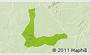 Physical 3D Map of Abakalik, lighten