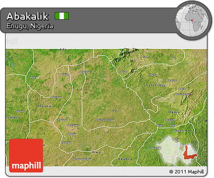 Satellite 3D Map of Abakalik