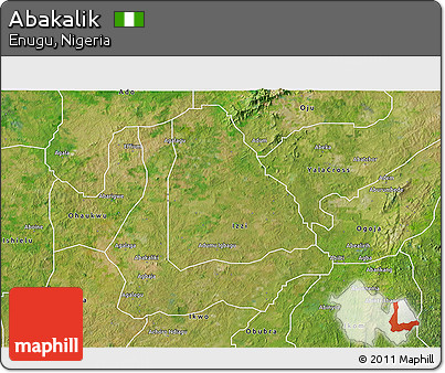 Satellite 3D Map of Abakalik