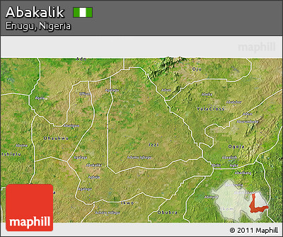 Satellite 3D Map of Abakalik
