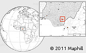 Blank Location Map of Abakalik, highlighted country