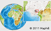 Physical Location Map of Abakalik, highlighted country, highlighted parent region