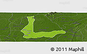 Physical Panoramic Map of Abakalik, darken