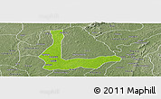 Physical Panoramic Map of Abakalik, semi-desaturated