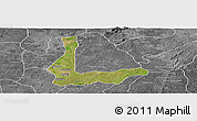 Satellite Panoramic Map of Abakalik, desaturated