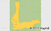 Savanna Style Simple Map of Abakalik, single color outside