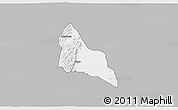 Gray 3D Map of Awgu, single color outside
