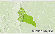 Physical 3D Map of Awgu, lighten