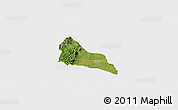 Satellite Panoramic Map of Awgu, single color outside