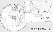 Blank Location Map of Igbo-Eze