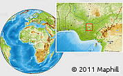 Physical Location Map of Igbo-Eze