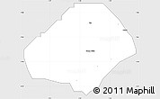 Silver Style Simple Map of Igbo-Eze, single color outside