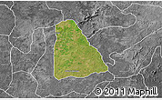 Satellite 3D Map of Izzi, desaturated