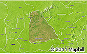 Satellite 3D Map of Izzi, physical outside