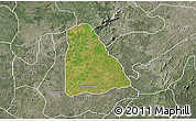 Satellite 3D Map of Izzi, semi-desaturated