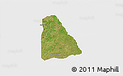 Satellite 3D Map of Izzi, single color outside