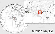 Blank Location Map of Izzi