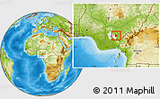 Physical Location Map of Izzi, highlighted parent region